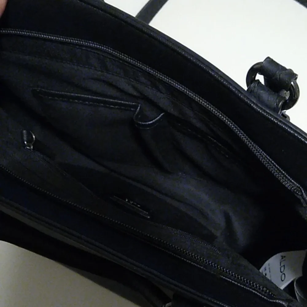 Aldo handbag in gorgeous gunmetal color - Picture 11 of 14